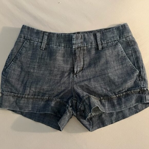 Level 99 Pants - Level99 Tencel/Linen Short in Denim Blue Size 25   *LIKE NEW*